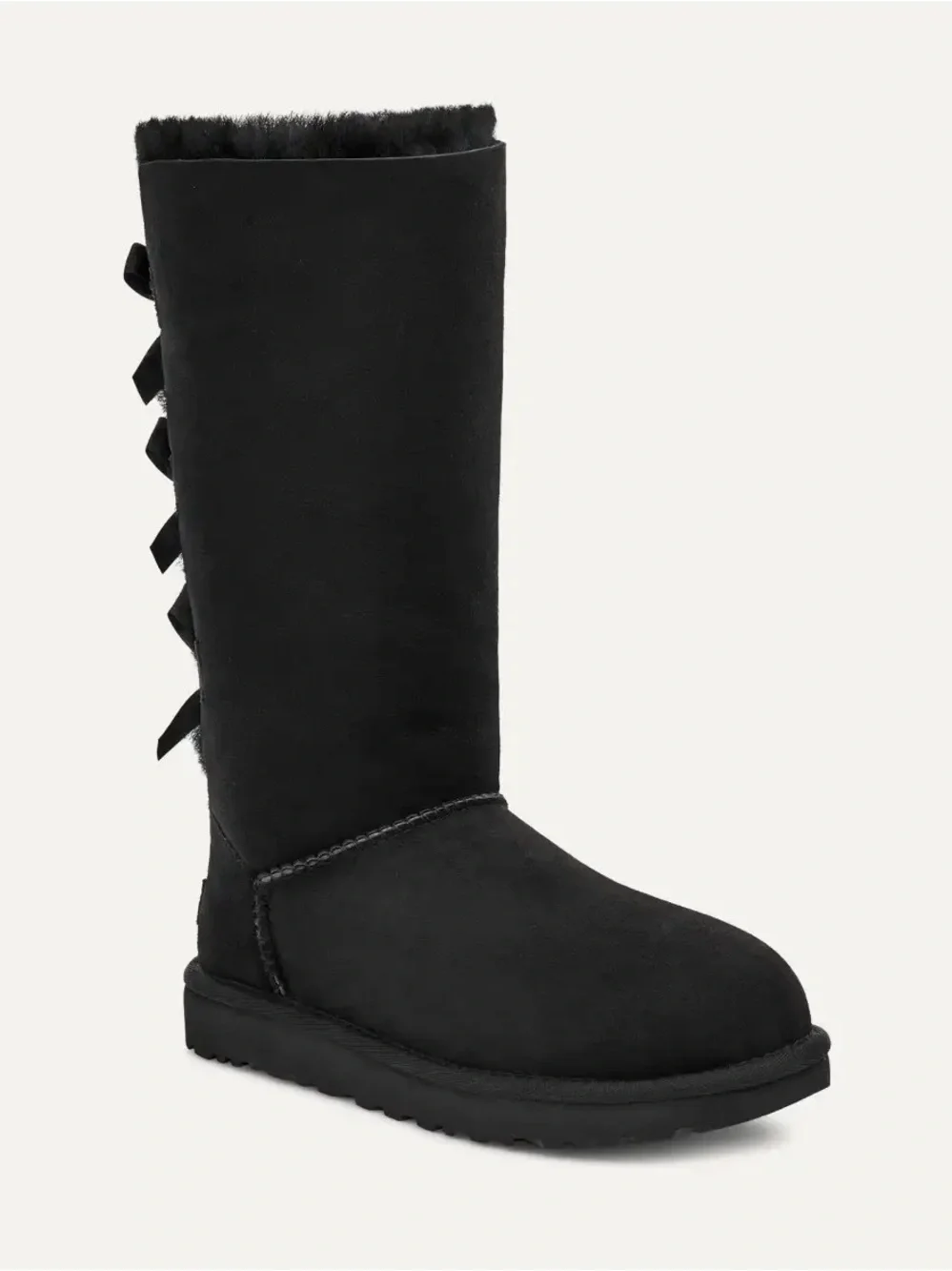 UGG Bailey bow tall II- black- size 9